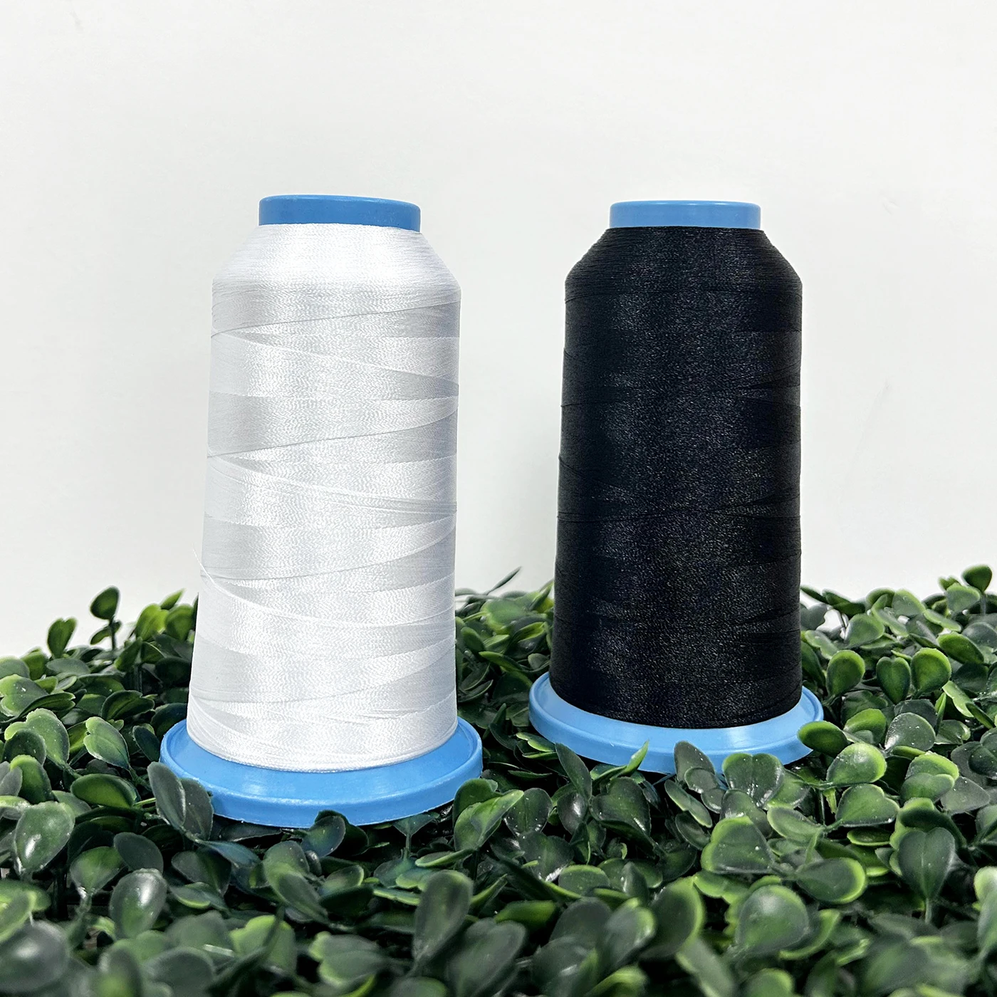 Wholesale factory dyed 202 402 502 602 603 polyester anti bacteria embroidery blended yarn