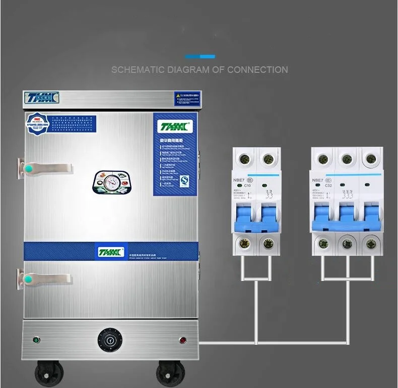 Commercial Rice Noodle Steaming Cabinet Industrial Electric Multi-purpose Food Steamers Large Stainless Steel Steamer