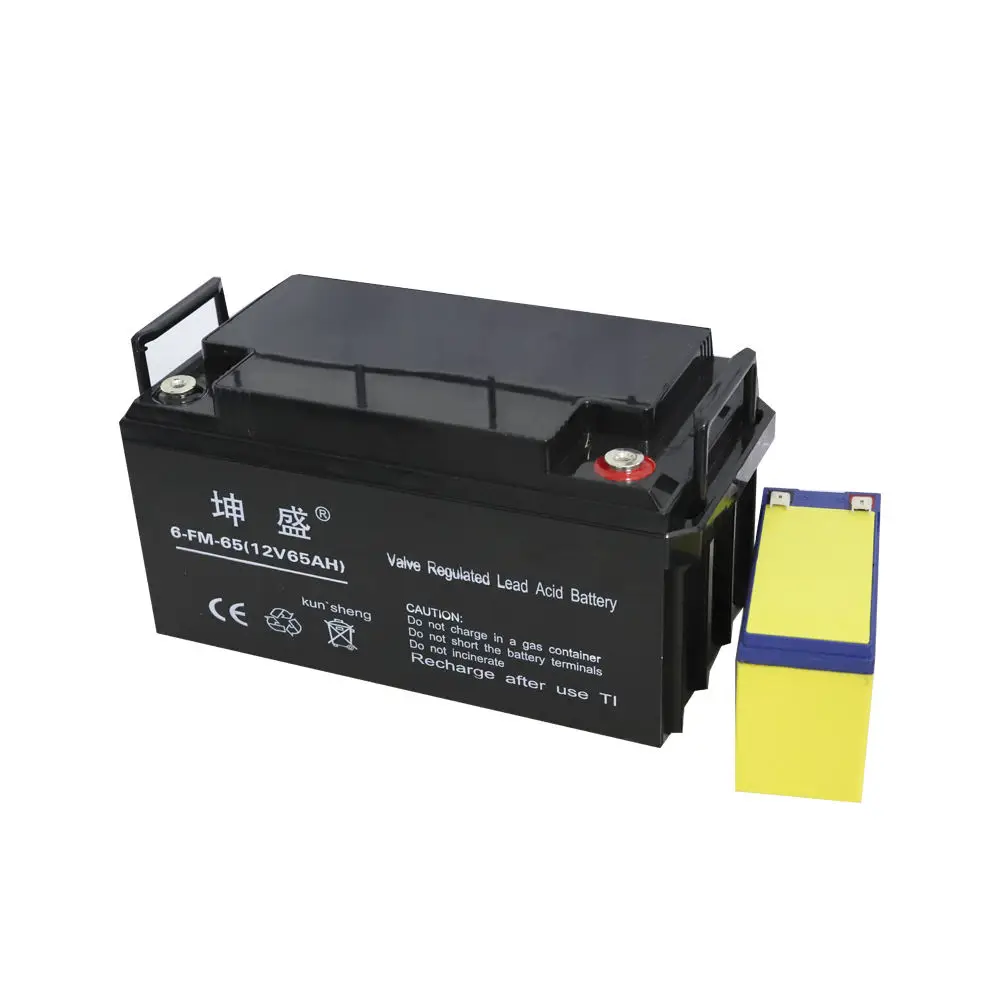 Hot Sale Ups Battery Long-Life Maintenance-Free Deep Cycle Agm Battery 12v 65ah Environment Friendly Lead Acid Battery