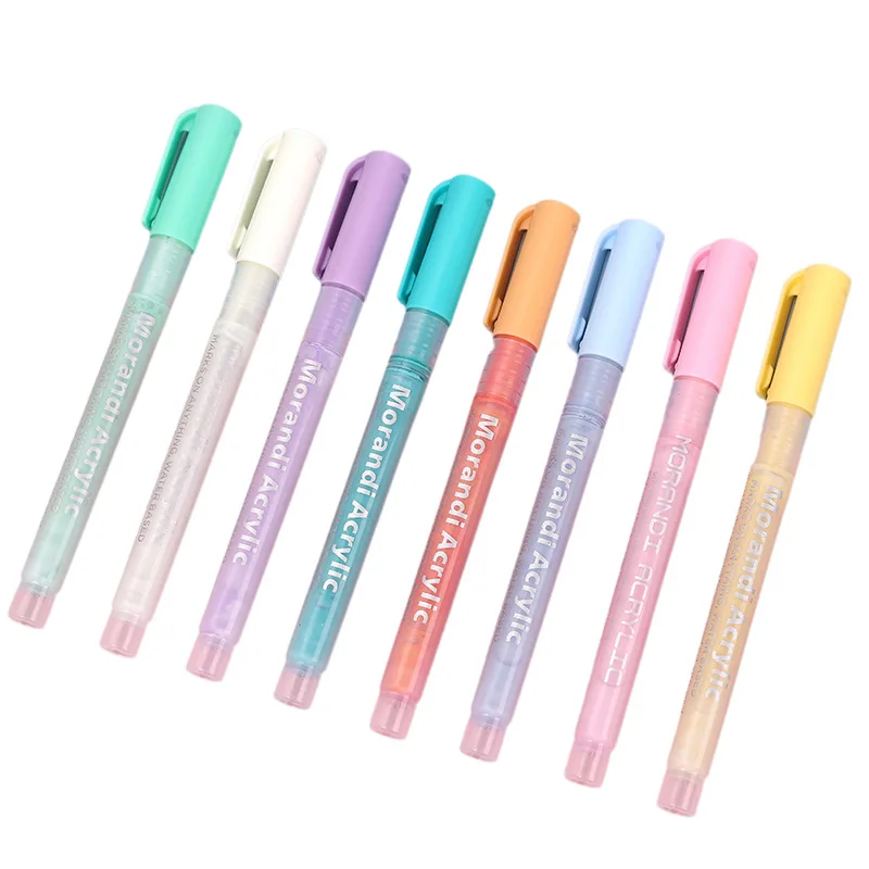 Art Paint on Ceramic Rock Wood Painting Water Based Brush Tips Non Toxic Acrylic Permanent Paint Pens