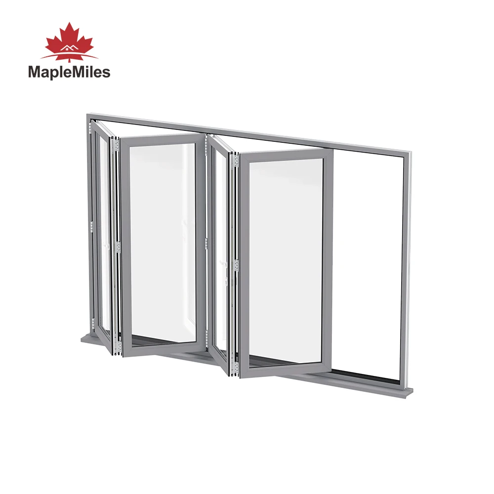 Maplemiles 70 Series Retractable Folding Aluminum Window Push Up Fold Up Window for Home