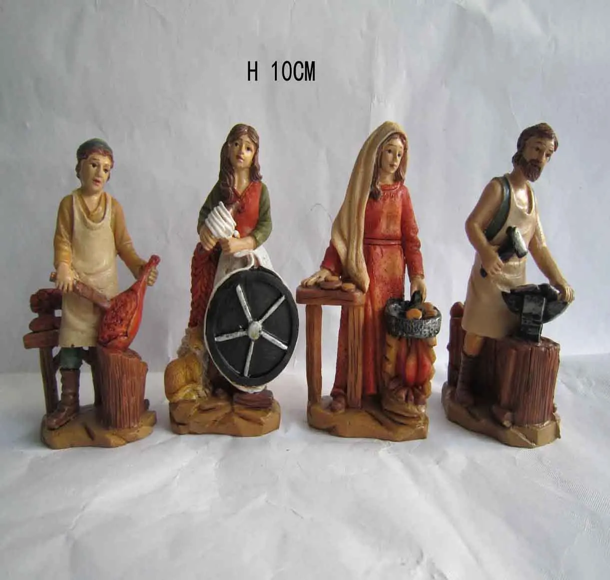 2018 new three piece resin nativity for sale