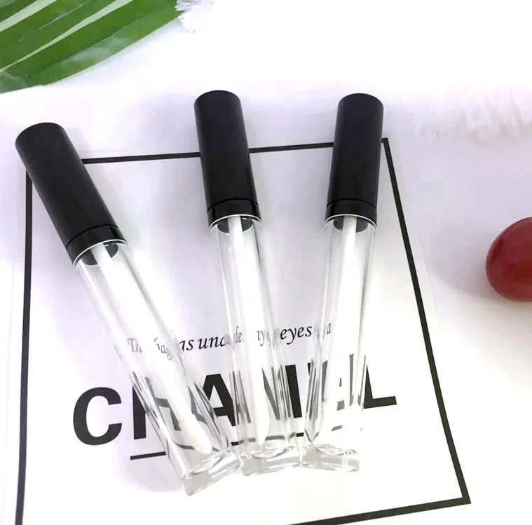 
Wholesale high quality round clear cosmetic lipgloss plastic tube 