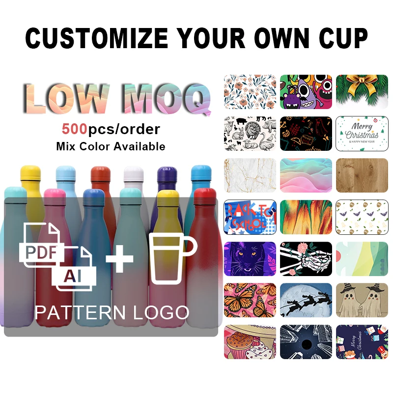 Professional customization Hot 304 Stainless Steel Insulated Double Wall vacuum drink Thermal Flask Sports cola water bottles