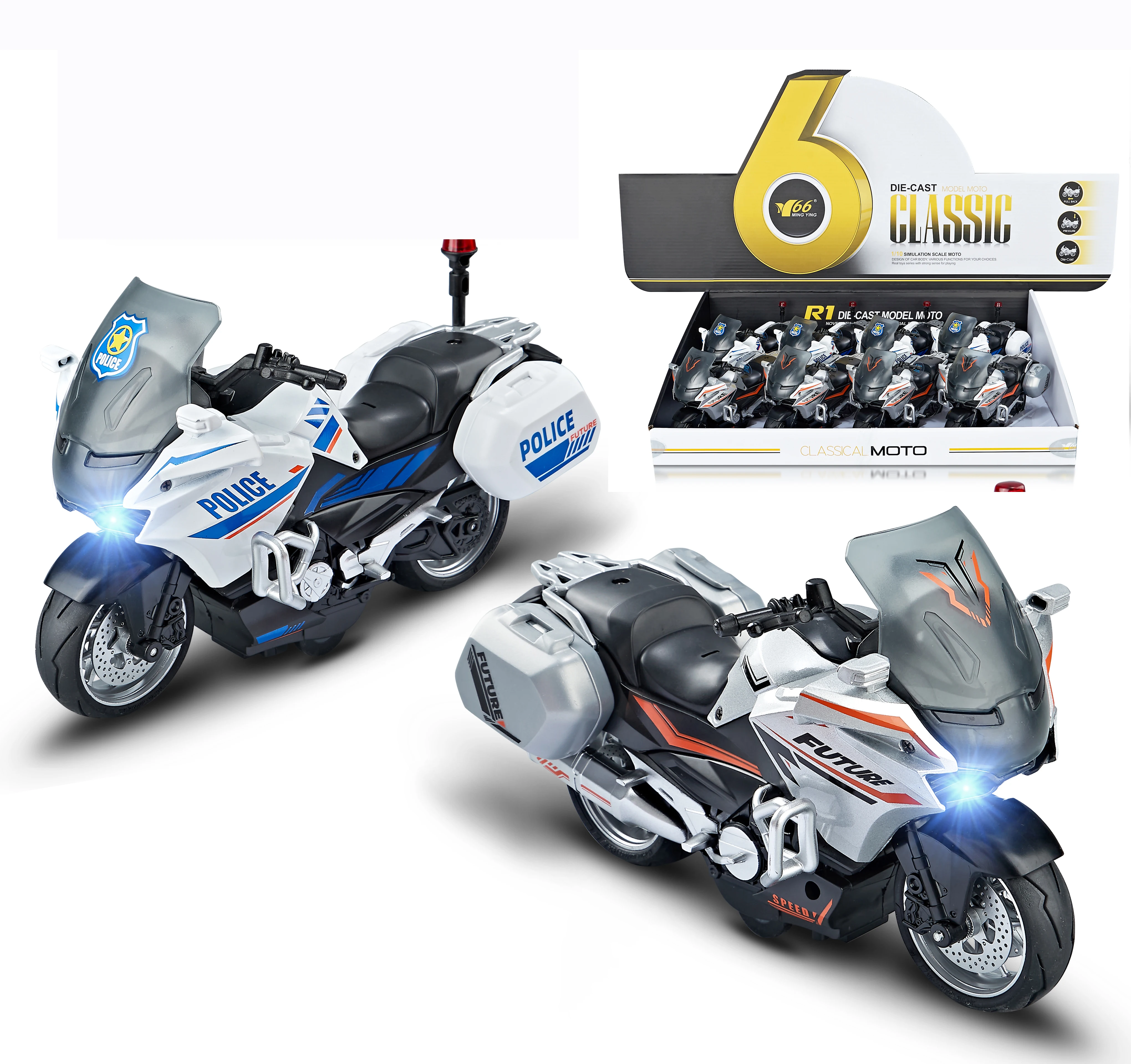 Wholesale Model Toy Motorcycle 1/10 Scale Diecast Alloy Motorcycle Model