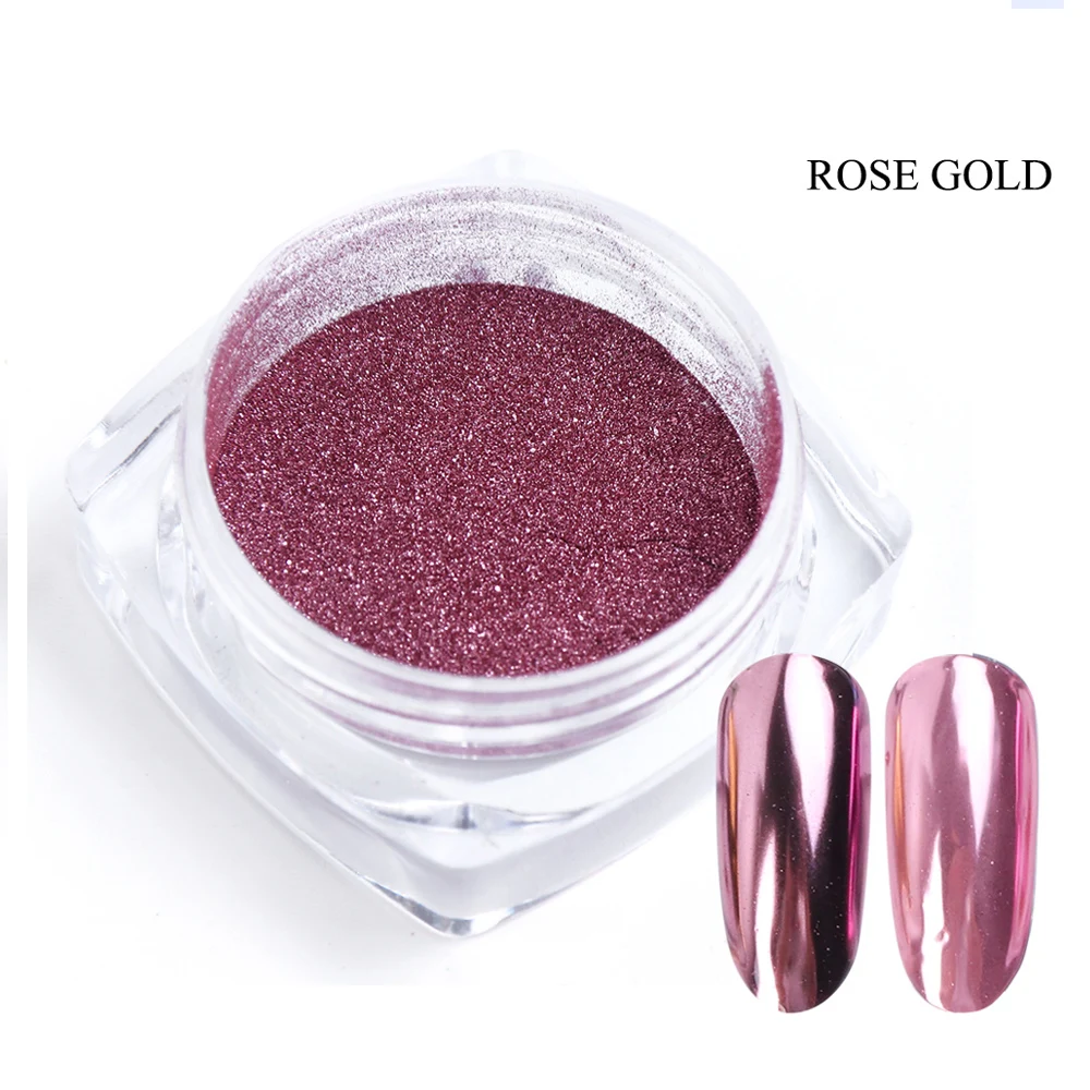 Custom Private Label Metallic Mirror Coating Nail Chrome Powder