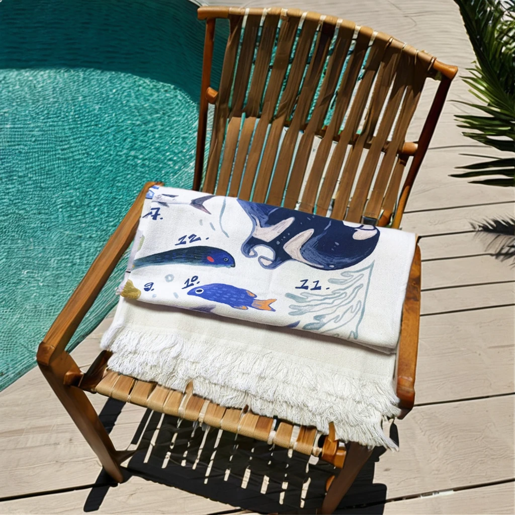 First Quality Authentic Turkish Beach Towel 100% Cotton Quick Dry High Absorbent Sand Free Beach Blanket