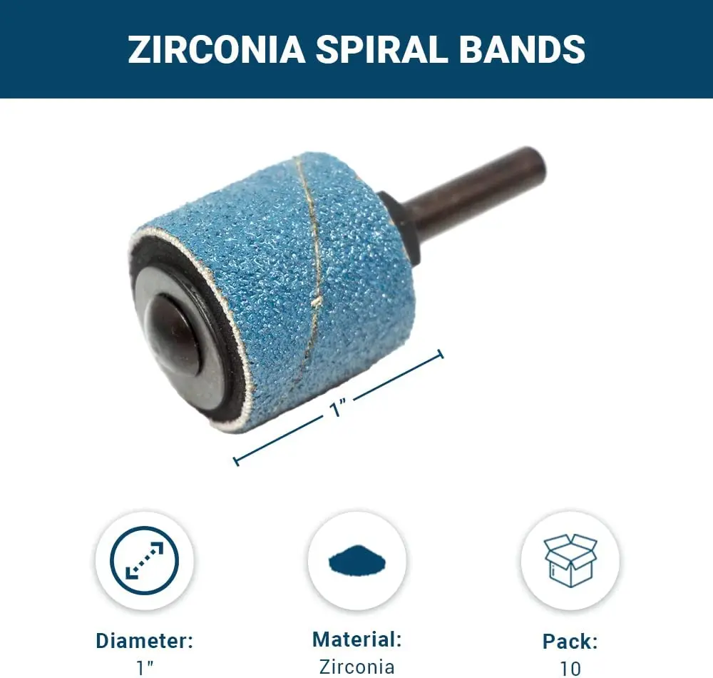 Pexmientas Abrasive Tool Zirconia Sanding Drums Sanding Sleeves For Rotary Drum Sander Wood Sanding