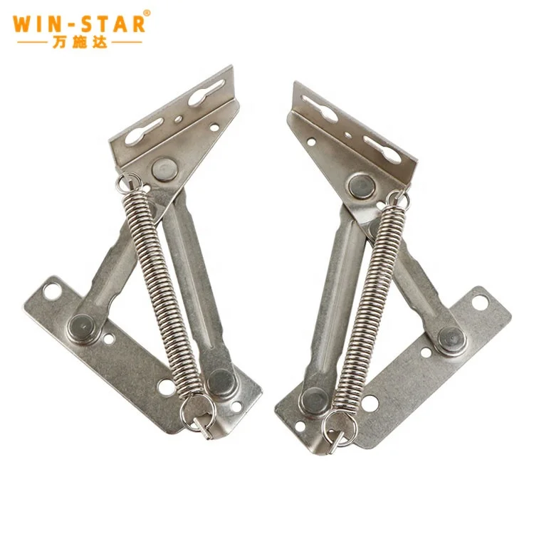 WINSTAR hot sale iron nickel plating Bed Sofa Hinges lift storage mechanism hinge