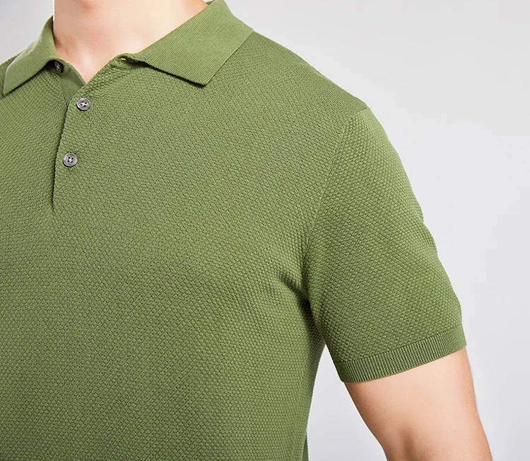 [Free Sample] Custom Men Solid Color Embroidered Logo Polo Shirts 100% Cotton Plain Golf Knit Polo Blank T Shirt