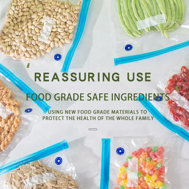 Food Package Biodegradable Clear Bags For Package Plastic Pouch Vacuum Bag For Clothes With Pump