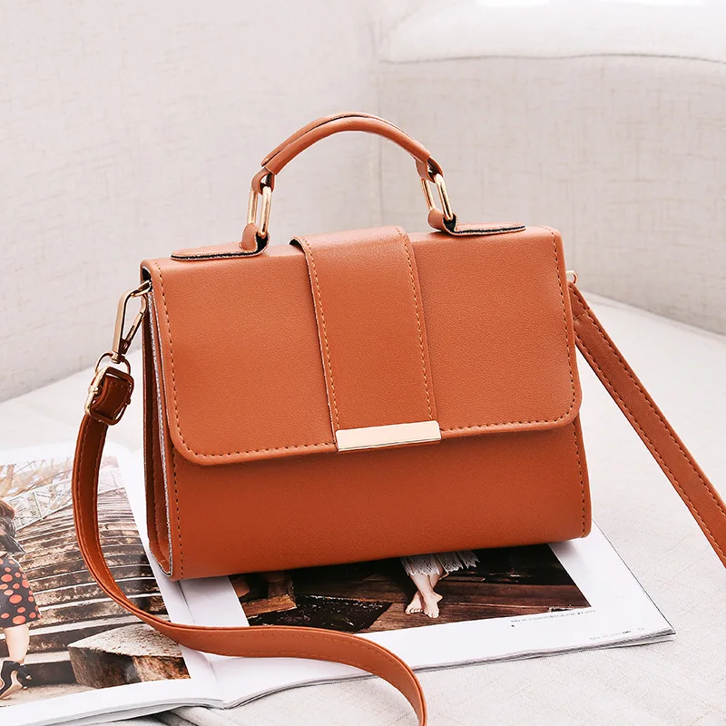 Hot Stock for Ladies Fashionable Mini Crossbody Messenger Shoulder Bag Solid Design Womens Handbag Clutch at Cheap Price