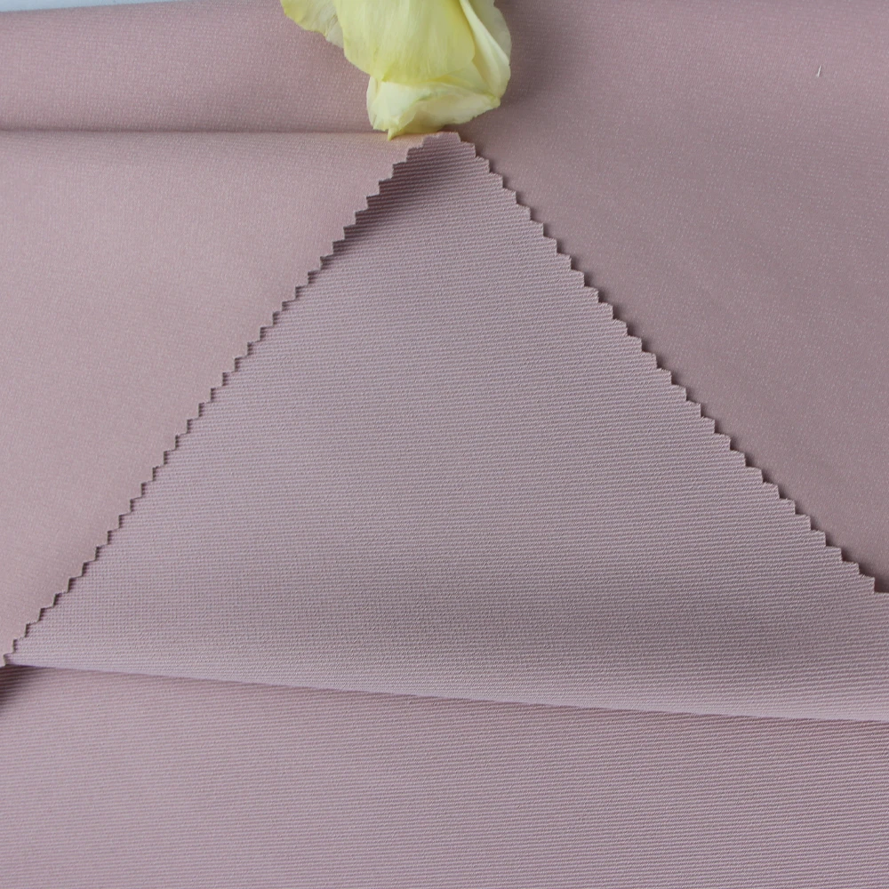 Лидер продаж, однотонная саржа из 100% полиэстера, однотонная тканая ткань