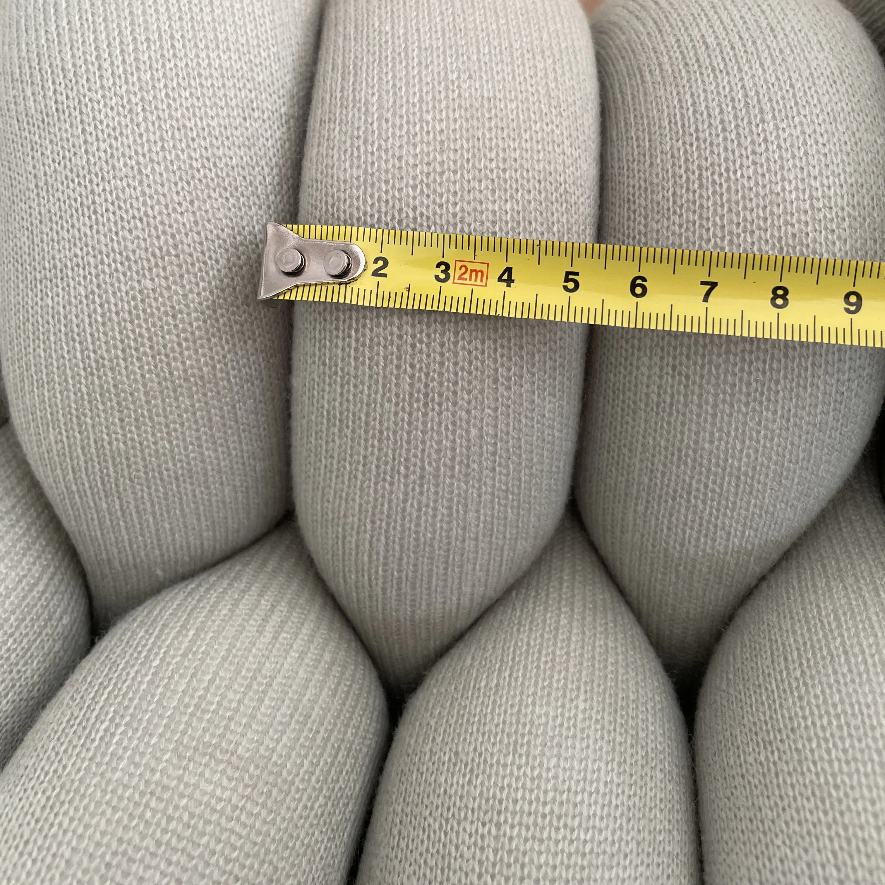 2 inch thick cotton tube yarn chunky cotton fabric with polyester filling for hand knit blankets