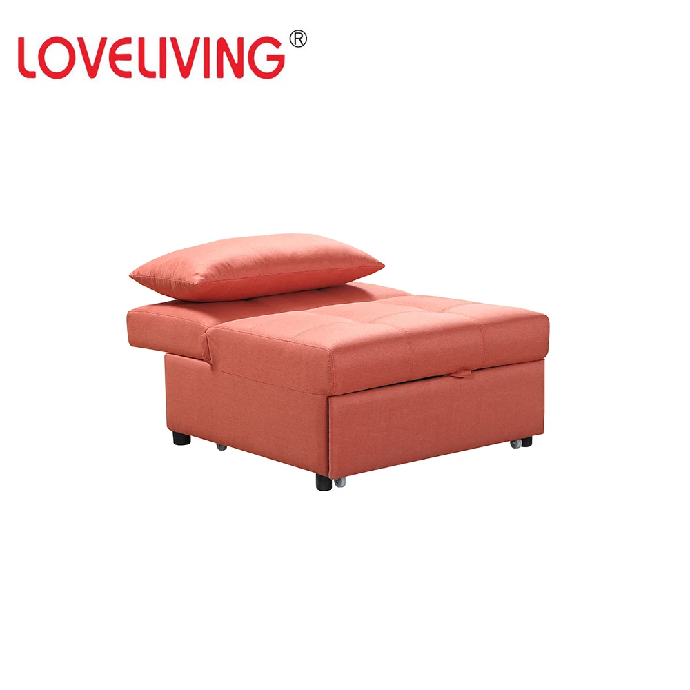
Home furniture chair with sleeping sofa bed function with wooden legs and wooden frame 