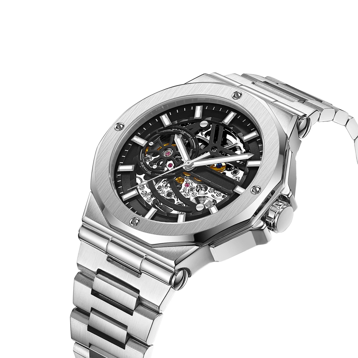 Новое поступление мужские механические часы Montre Homme с пользовательским логотипом Роскошные автоматические для мужчин со