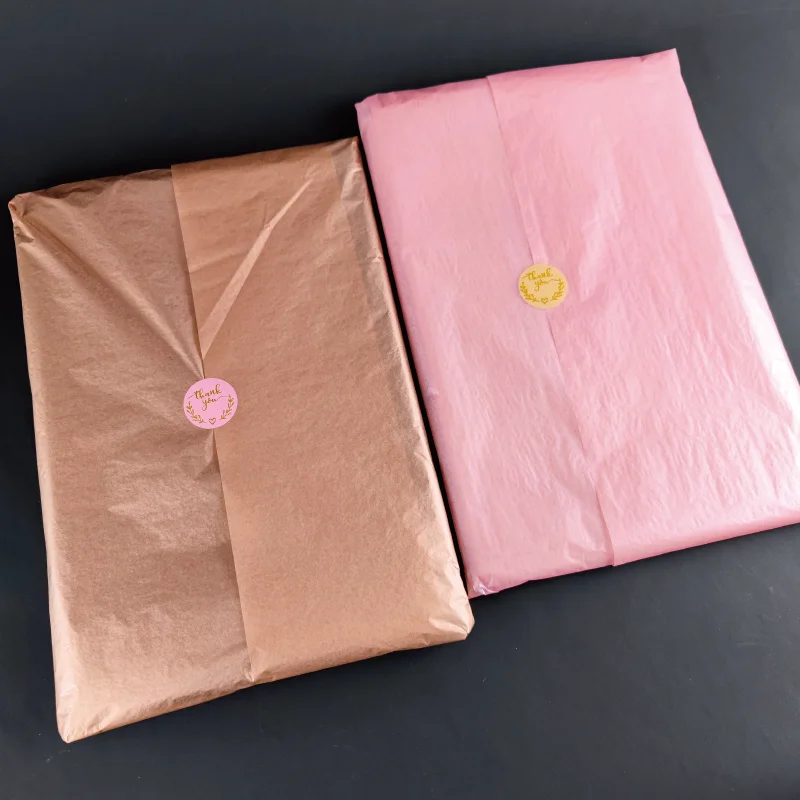 Custom Gold Pink Silver Rose Gold Wrapping Paper Uncoated Wood Pulp Tissue Wrapping Paper for Gift Packaging Clothes Wrap