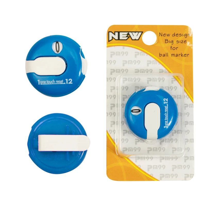 30 mm Mini Golf Stroke Score Counter with hat clip and glove clip for golf gift set