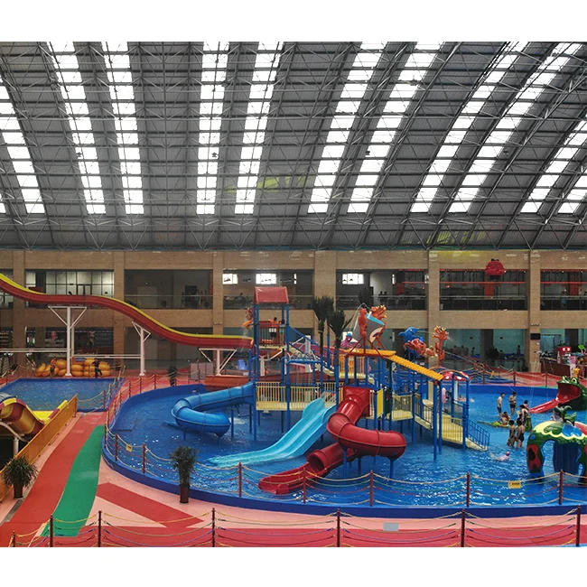 Hot-Selling  Aqua Park Slide and Large Fiberglass Slide Water House Equipment for Water Parks