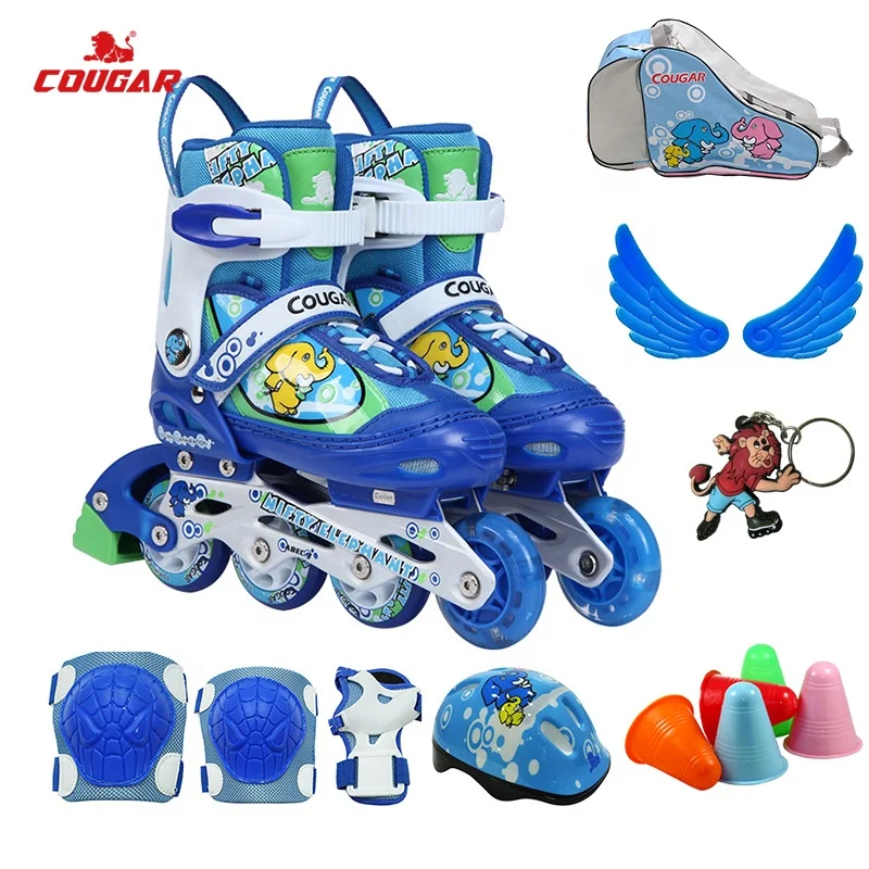 Wholesale Comfortable Children Skating Shoes 4 Wheel Roller Skates