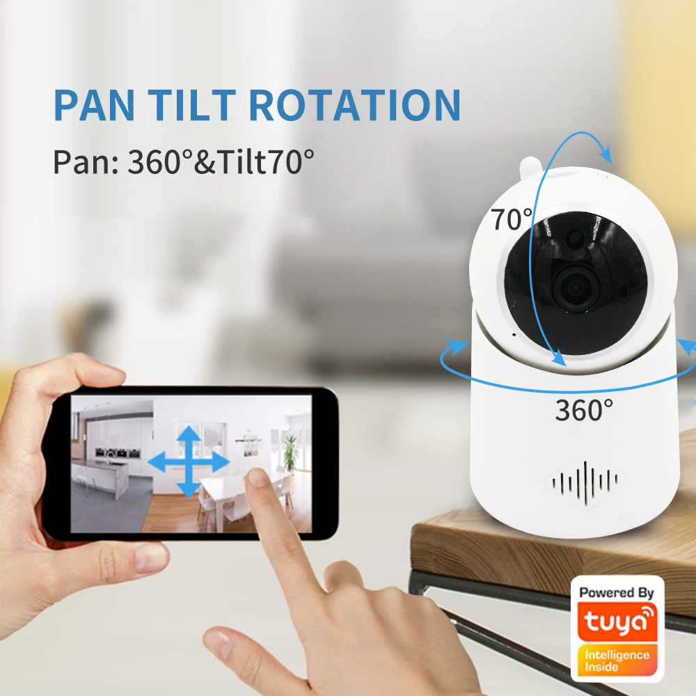 2021 new cheapest IP camera HD1080P night vision tuya app wifi camera