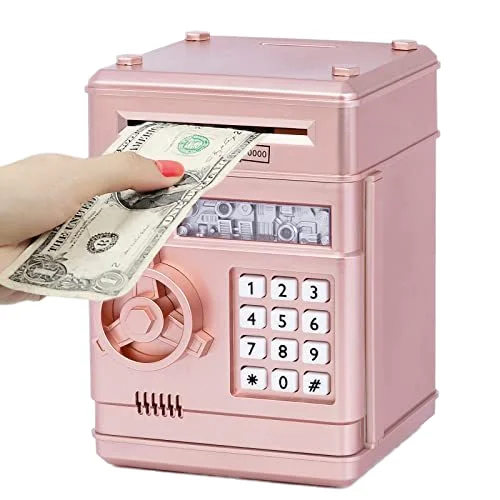 Piggy Bank Electronic Mini ATM for Kids Baby Toy Safe Coin Banks Money Saving Box Password Code Lock for Children