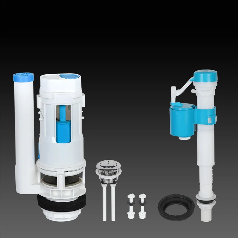 20CM Toilet flush fittings KJ-333 two-piece PP high quality dual-flush sanitary ware fittings