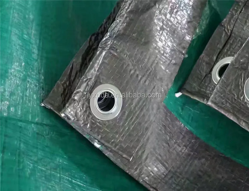 Factory Fabric Wholesale Customized Weight Tarp Green Silver Pe Tarpaulin For Long Lasting Cover For Yemen
