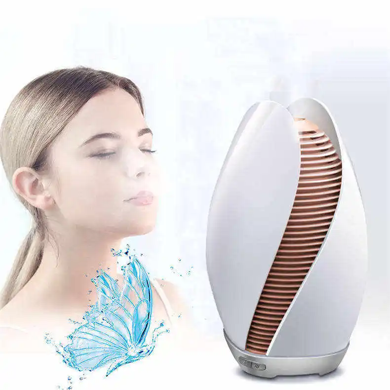 Unique desktop aroma diffuser silent ultrasonic spray air humidifier essential oil led night light for hotel