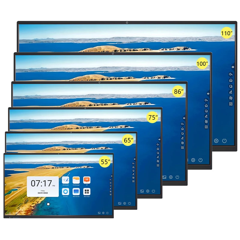 Wholesale 65 inch lcd 4k infrared multitouch touch screen smart digital interactive whiteboard