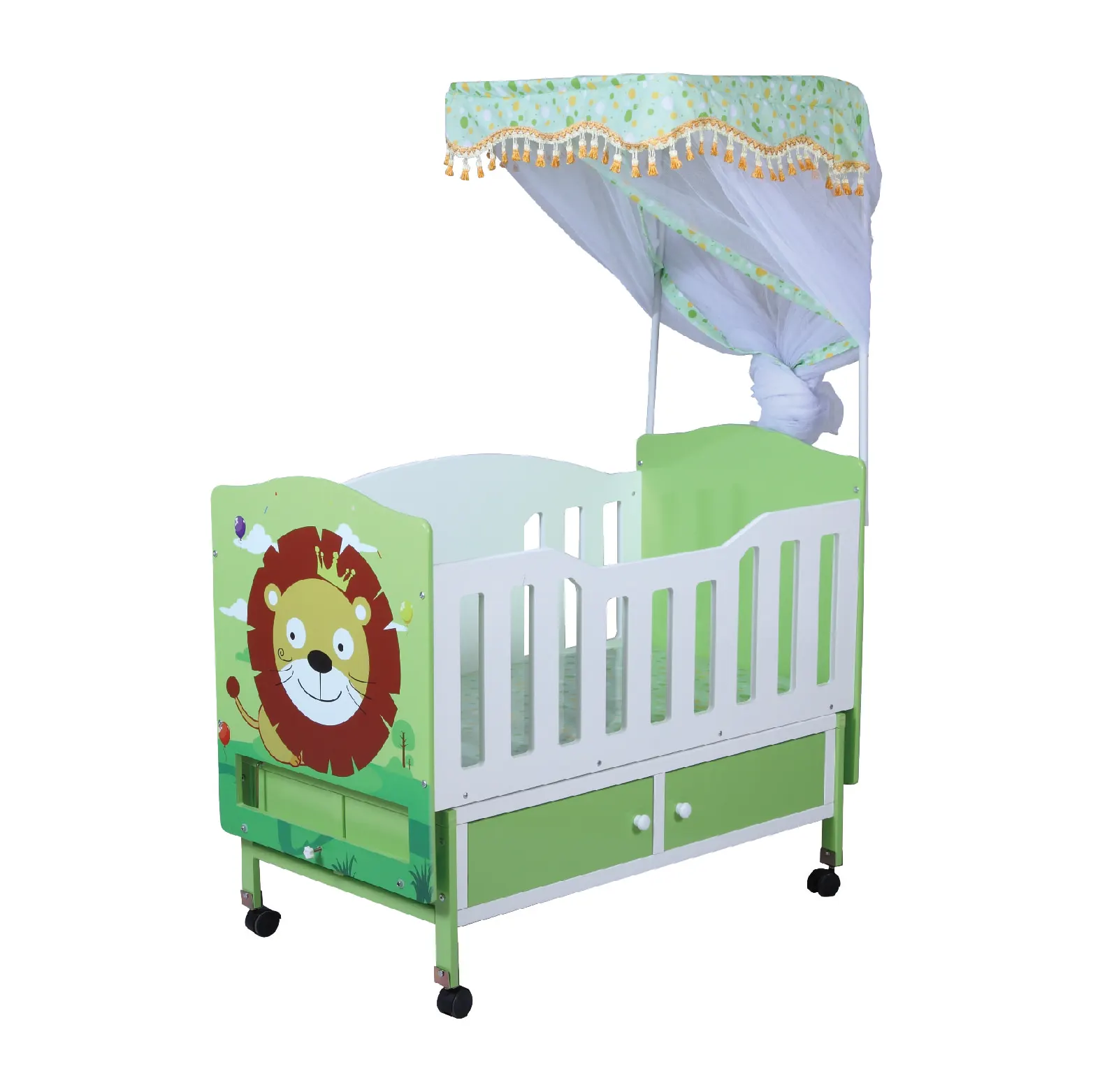 wooden Baby cot bed cradles swing bed designs in 5382