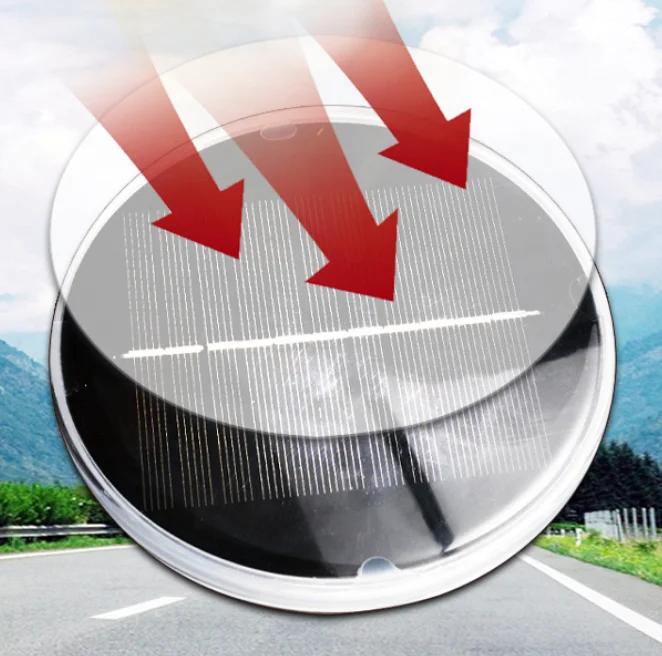 Traffic Emergency Signal Warning Flash Beacon Strobe Lamp Solar Panel 5V 120ma 3 Color SMD LED Warning Light For Road Safety