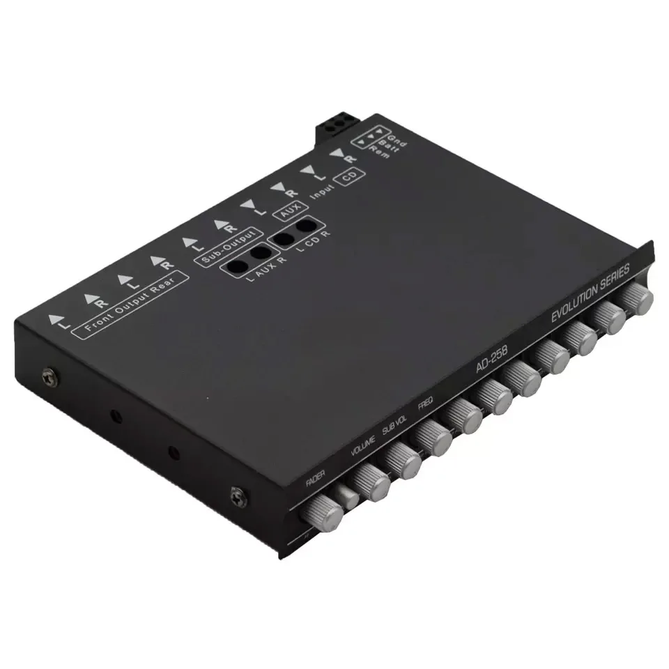 7 Band Equalizer Graphic Equalization Per Amplifier with Frequency Subwoofer