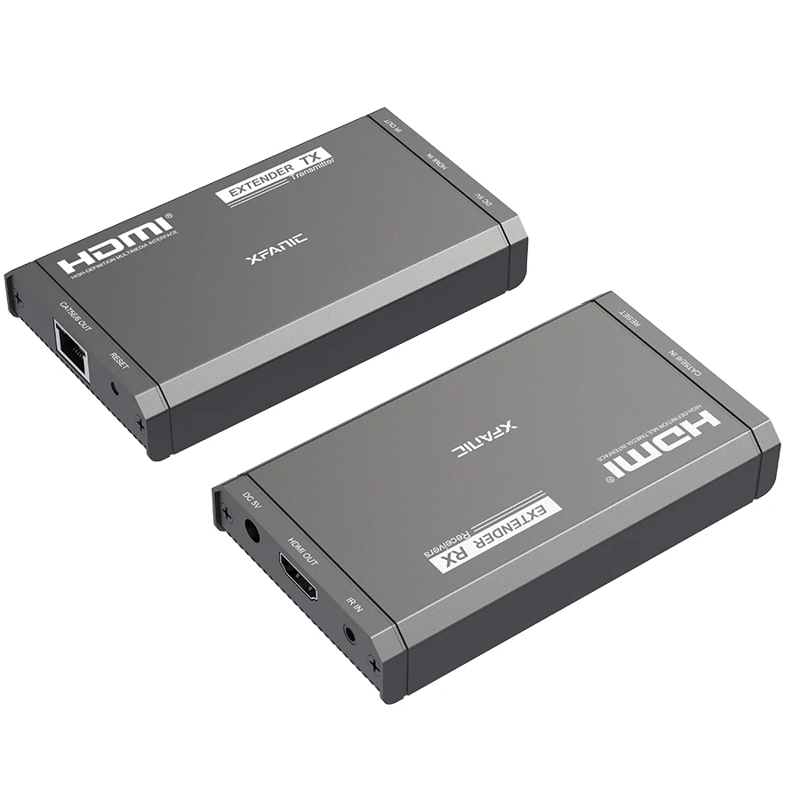 HDMI к RJ45 сетевой кабель удлинитель видео конвертер CAT-5e CAT6 Поддержка POE HDMI1.4 3D 4k @ 30hz разрешение
