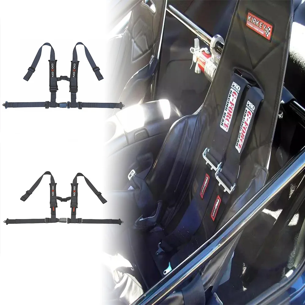 Fia Car 4 Point Harness Racing Seat Belt Safety Belt Buckle Wraparound DOON Sport Bmw Roll Bar Polyester Durable General 2 Inch