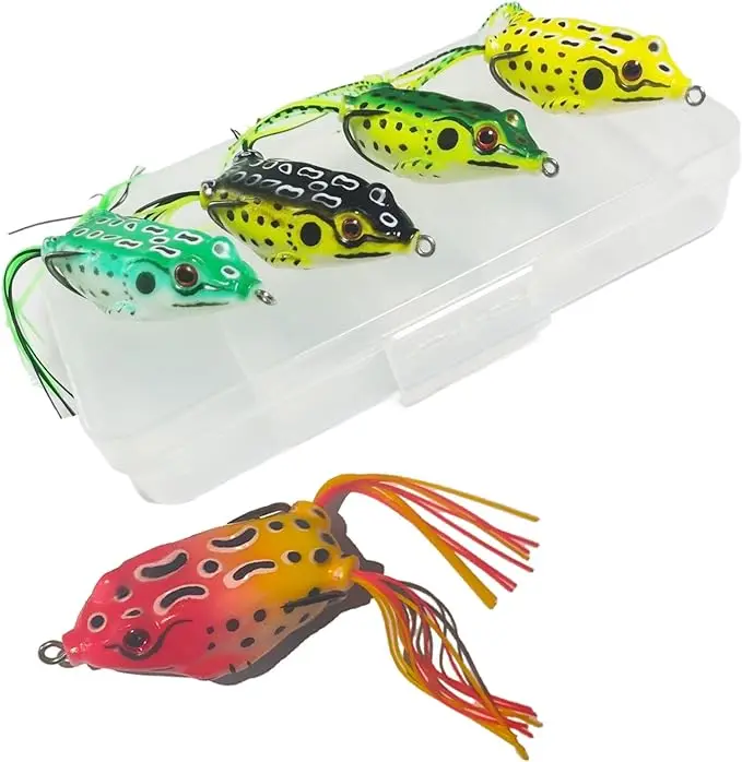 Simulated Baitthunder frog bait double hook tip soft bait floating 5g8g12g fishing gear