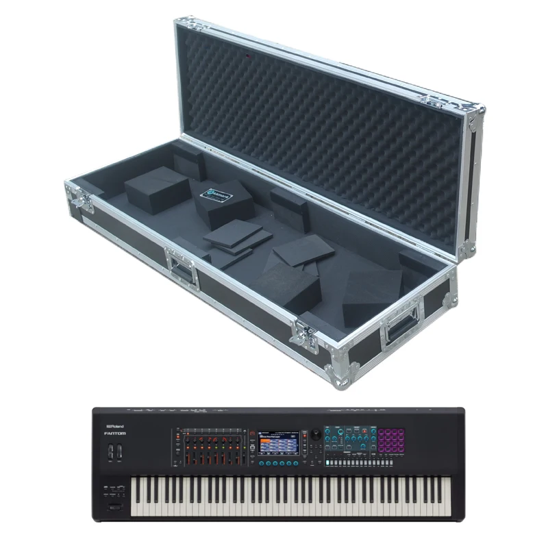 Portable Gig Ready Road ATA Flight case Keyboard for Roland Fantom 8 Synthesizer