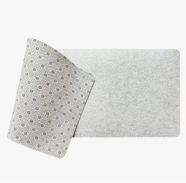 Office Table Mat Keyboard Big Mouse Pad Wool Felt Cushion Non-slip Desk Mat
