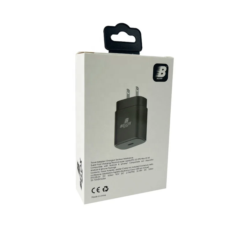 OEM завод iPhone зарядное устройство головка бумажная коробка адаптер питания usb c упаковка для мобильного телефона Быстрая зарядка розетка упаковочная