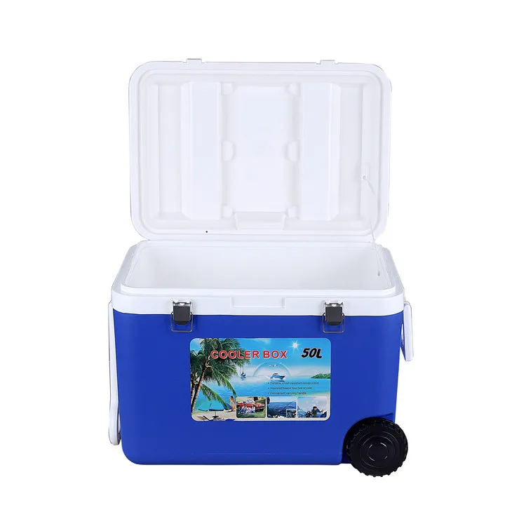 8L 20L 50L Set Plastic Outdoor Camping  Ice Cooler Box With Wheels