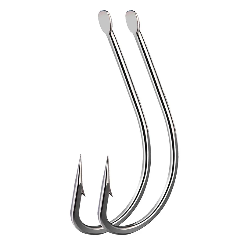 wholesale Premium Fishhooks single High Carbon Steel Circle Hooks with Barbs Fishing Hooks