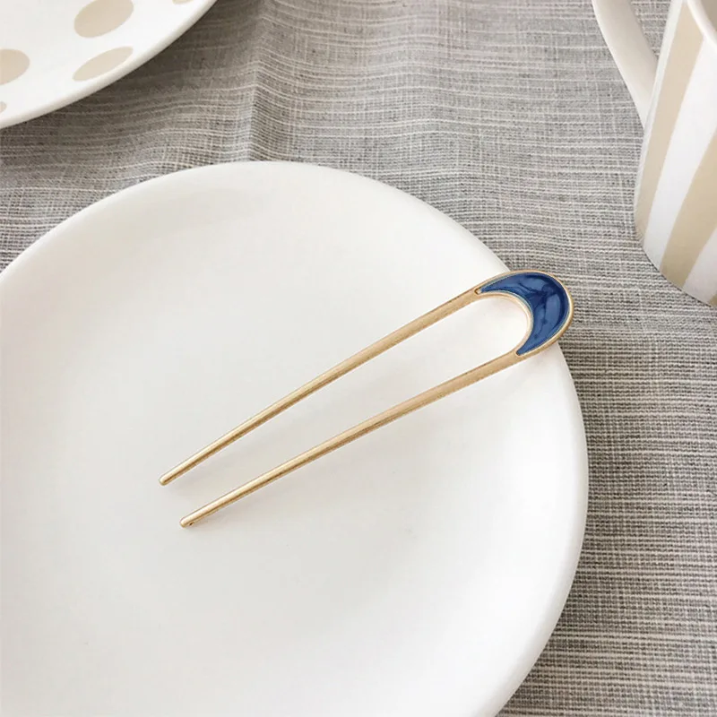 
Simple U Shape Hair Clips Bobby Pins for Women Girls Bride Hair Styling Accessories Black Gold Hairpins Metal Barrettes 