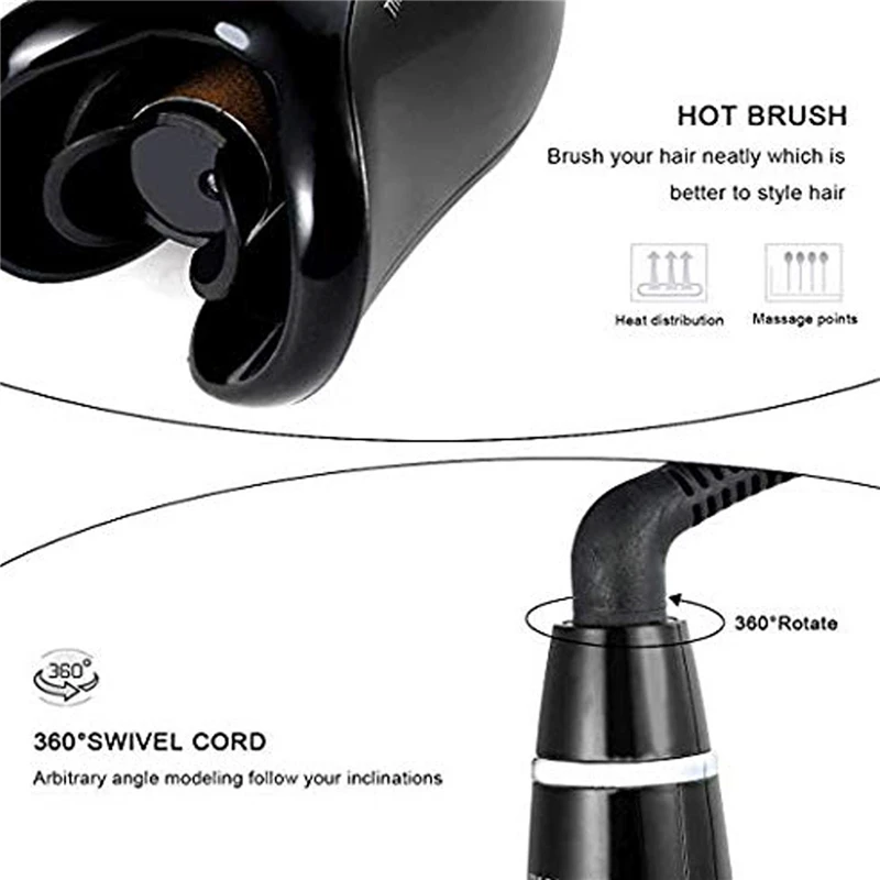 
Hot Sale Spiral hair curler rotating electric hair curler 