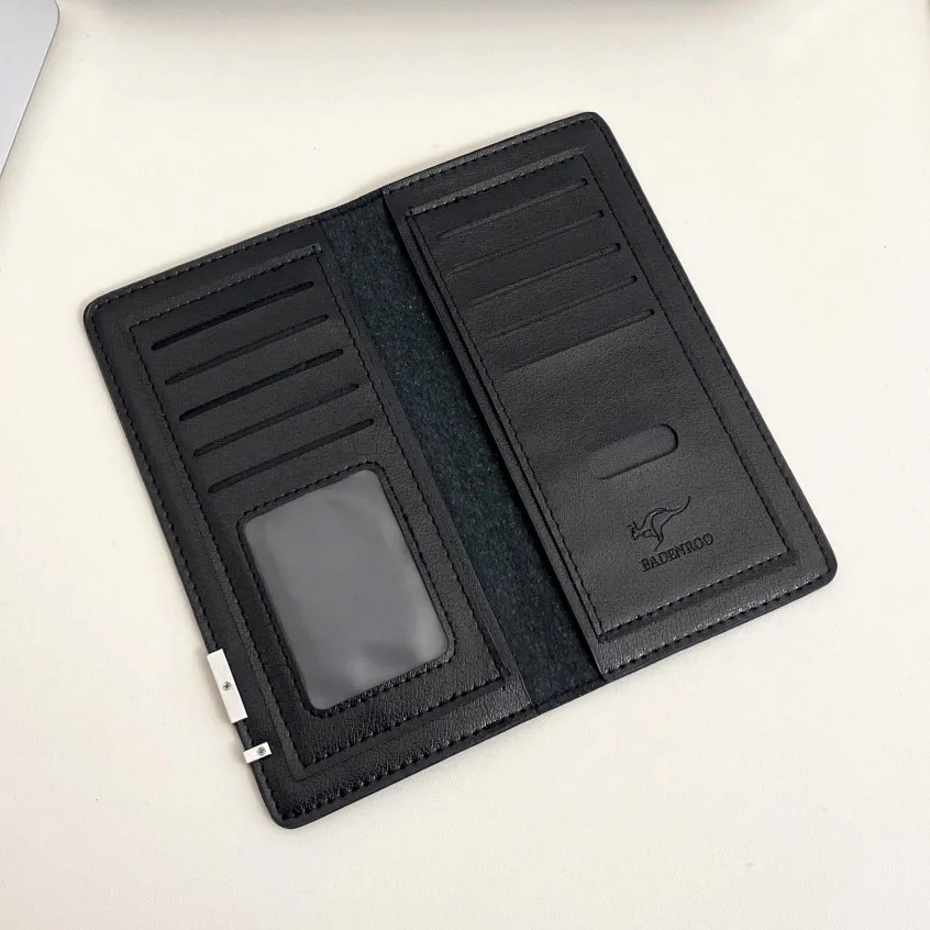 Fashion Long PU Leather Card Holder Wallet for Men Ready to Ship