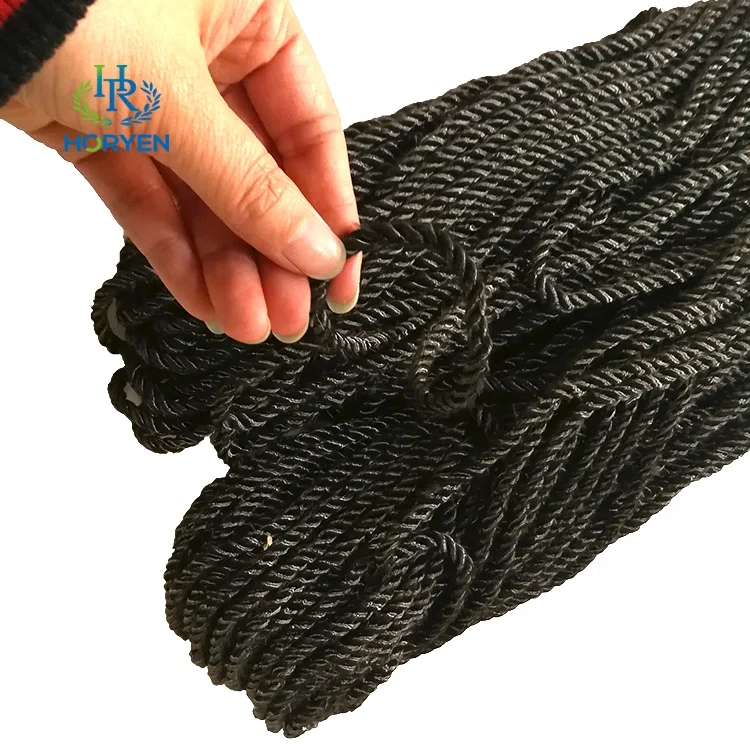 High modulus fireproof 3mm 5mm diameter 100% carbon fiber twisted cord rope