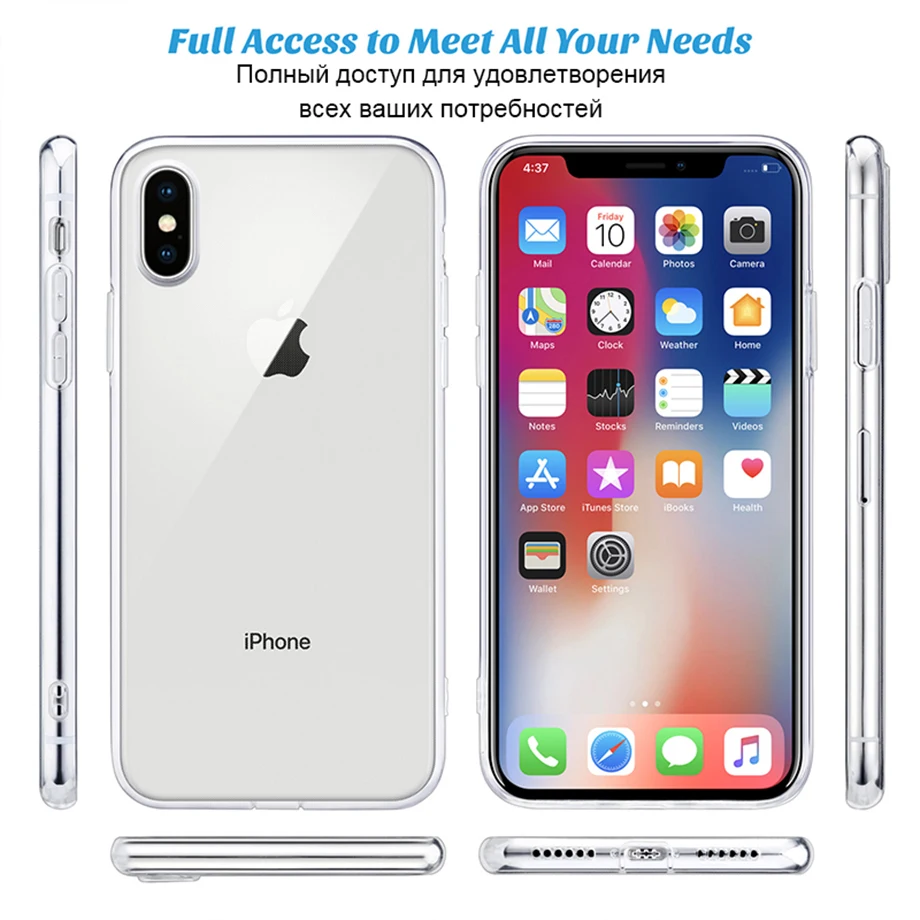 Mobile Cover Supplier Cellphone Casing Cell Phone Soft TPU Silicone Clear Transparent Shockproof Case For IPhone XR XS Max