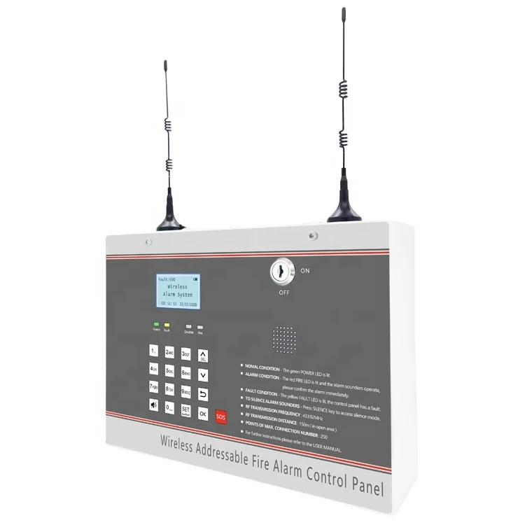 Wireless Addressable Fire Alarm System Wireless Addressable Fire Alarm Control Panel with Factory Price The Best Price
