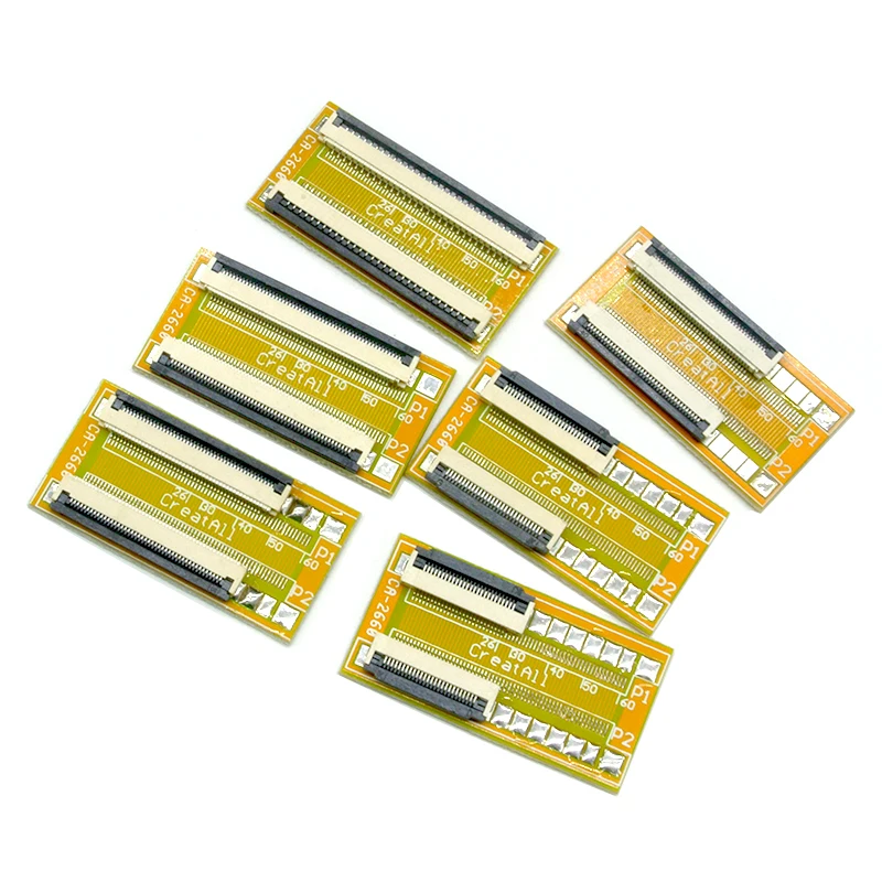 FPC FFC Cable 24 26 30 36 40 45 50 54 60PIN 0.5 mm pitch Connector SMT Adapter to 2.54 mm pitch PCB