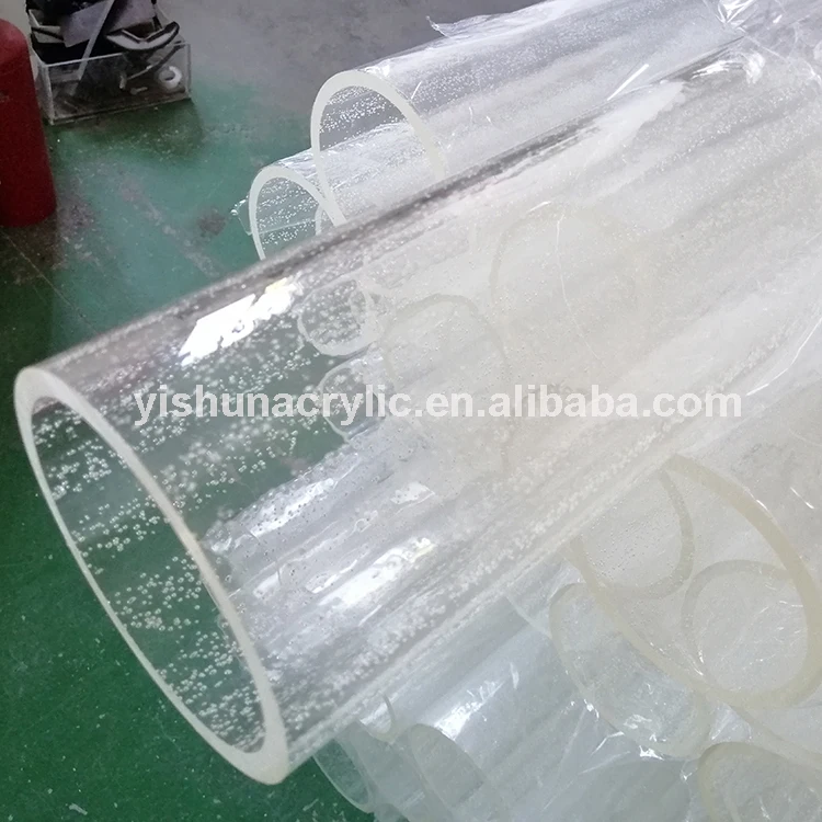 high quality transparent bubble  pmma plastic acrylic tube /pipe