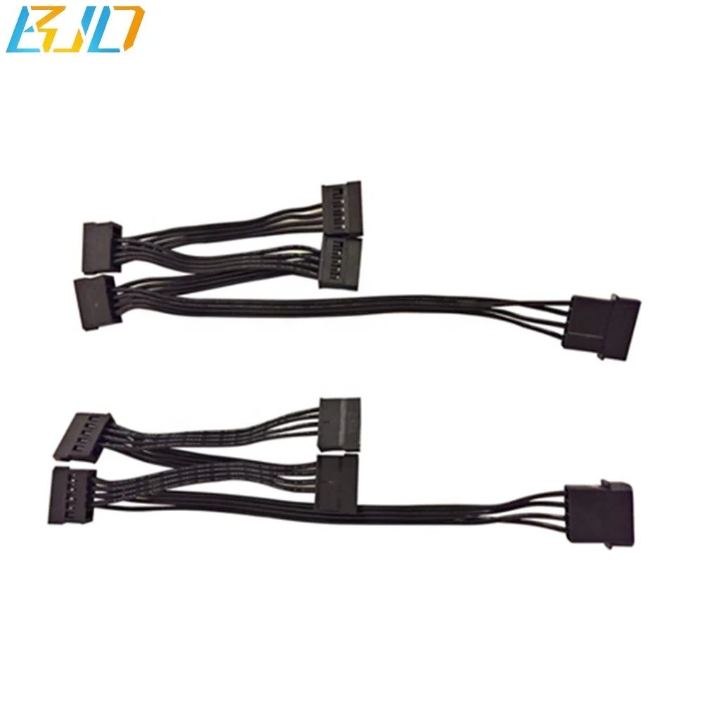 Лидер продаж Molex 4Pin IDE 4 x 15Pin SATA адаптер Splitter мощность кабель